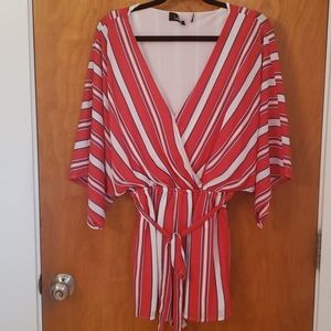Striped romper